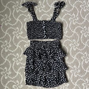 Les Coyotes De Paris girls size 10 matching set